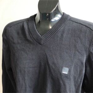 Bench Black V-Neck Knit Sweater